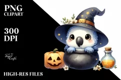 Cute Baby Macaw Halloween PNG Product Image 1