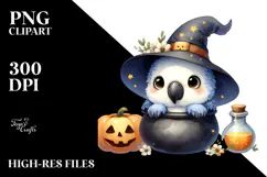 Cute Baby Macaw Halloween PNG Product Image 2
