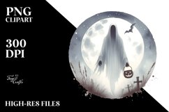 Vintage Halloween Apparition PNG Product Image 1