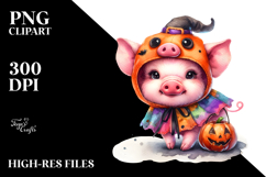 Vibrant Baby Pig Halloween Product Image 2