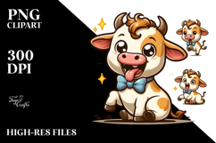 Cartoony Baby Calf Digital Art Product Image 2