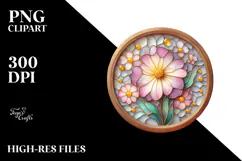 Pastel Wooden Stained Primrose, Transparent PNG Product Image 2