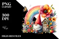 Gnome House Autumn Scene | Clipart Product Image 3