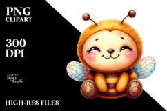Colorful Plush Bee PNG Product Image 2