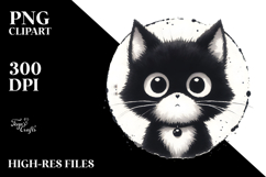 Funny Black Cat PNG Product Image 2