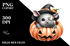 Cute Baby Rhino PNG Product Image 2