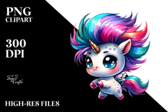 Cute Baby Unicorn Dancing PNG Product Image 2