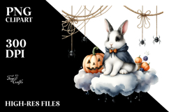 Watercollor Bunny for Halloween Product Image 2