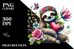 Adorned Sloth Art, PNG Product Image 2