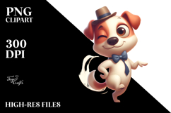 Goofy Cartoon Dog with Bow Tie, High-Res PNG Product Image 2