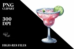 Sublimation Sticker Flower Watercolor Margarita Clipart Product Image 1