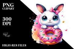 Goofy Baby Bunny with Donut Product Image 2