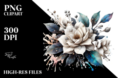 Glossy Gardenia Made of Like Material PNG Product Image 2