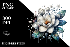 Glossy Gardenia Made of Like Material PNG Product Image 2