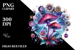 Magical Celestial Mushroom PNG Product Image 2