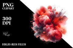 Colorful Redish Particles Stains | Clipart Product Image 1