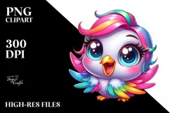 Colorful Baby Dove Smiling | Clipart Product Image 1