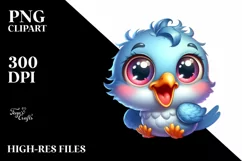 Colorful Baby Dove Smiling | Clipart Product Image 3