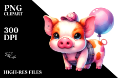 Vibrant Pig Drawing | Clipart Product Image 2