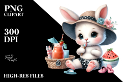 Whimsical Baby Bunny PNG Product Image 2