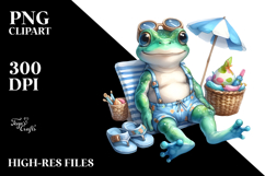Whimsical Baby Frog PNG Product Image 2