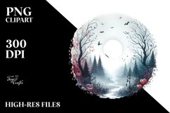 Vintage Halloween Enchanted Forest PNG Product Image 3