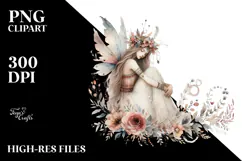 Cute Boho Fairy, Transparent PNG Product Image 2