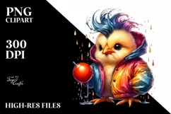 Revolting Baby Chicken with Raincoat PNG Product Image 3