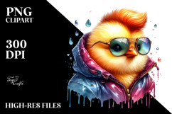 Revolting Baby Chicken with Raincoat PNG Product Image 2
