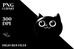 Digital Painting with Black Cat PNG Product Image 2