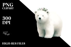 Colorful Polar Bear PNG Product Image 1