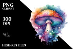 Colorfull Mushroom Splash | Clipart Product Image 3