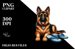 German Shepherd Sunset Scene | Sublimation | Clipart Product Image 2