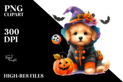 Cute Baby Dog Halloween | Clipart Product Image 2