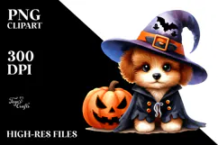 Cute Baby Dog Halloween | Clipart Product Image 2