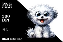 Crazy Bichon Frise | Sublimation | Clipart Product Image 3