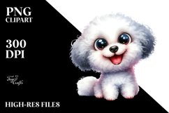 Crazy Bichon Frise | Sublimation | Clipart Product Image 1