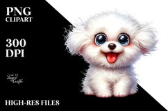 Crazy Bichon Frise | Sublimation | Clipart Product Image 3
