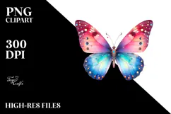 Colorful Butterfly Splash PNG Product Image 2