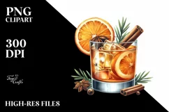 Sublimation Sticker Flower Watercolor Amaretto Sour Clipart Product Image 3