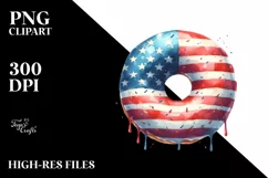 Sublimation Sticker Flower Watercolor Vintage Donut Usa Flag Product Image 3