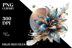 Abstract Glossy Lobelia, Transparent PNG Product Image 2