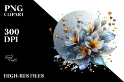 Abstract Glossy Lobelia, Transparent PNG Product Image 2
