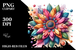 Gerbera Made of Diamonds, PNG Product Image 2