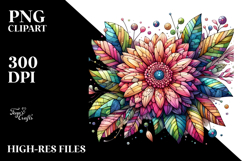 Wooden Stained Gerbera PNG Product Image 2