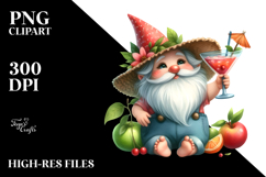 Whimsical Gnome in Summer Clothes, PNG Product Image 2