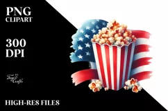Vintage Popcorn USA Flag Collors Product Image 3