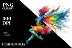 Vibrant Fairy Jumping, Transparent PNG Product Image 2