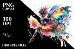 Jumping Whimsical Fairy, Transparent PNG Product Image 2