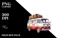 Vintage Oilish Van | Sublimation Clipart Product Image 3